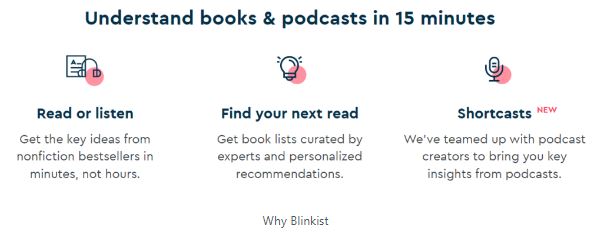 What are the benefits of Blinkist?
